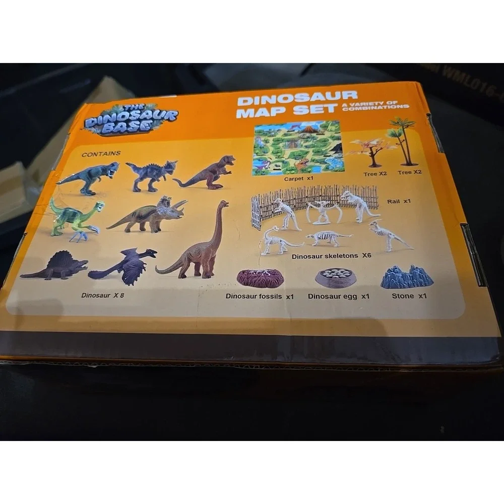 The Dinosaur Base 23Pc Dino Playset STEM Activity Learning Kit STEAM Toy Map Set